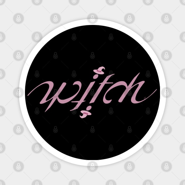 Witch ambigram tee Magnet by SolDaathStore